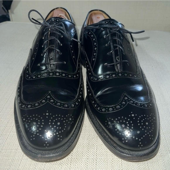 Johnston & Murphy Shoes Men’s 9E/C Black Heritage Wingtip Oxfords Vintage main image 11